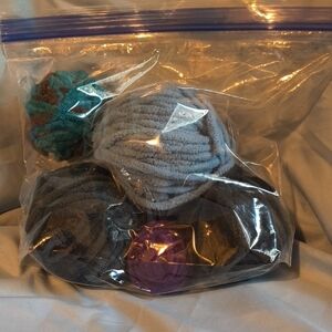 🔮 5/$15 -- Assorted Chenille Yarn Bundle